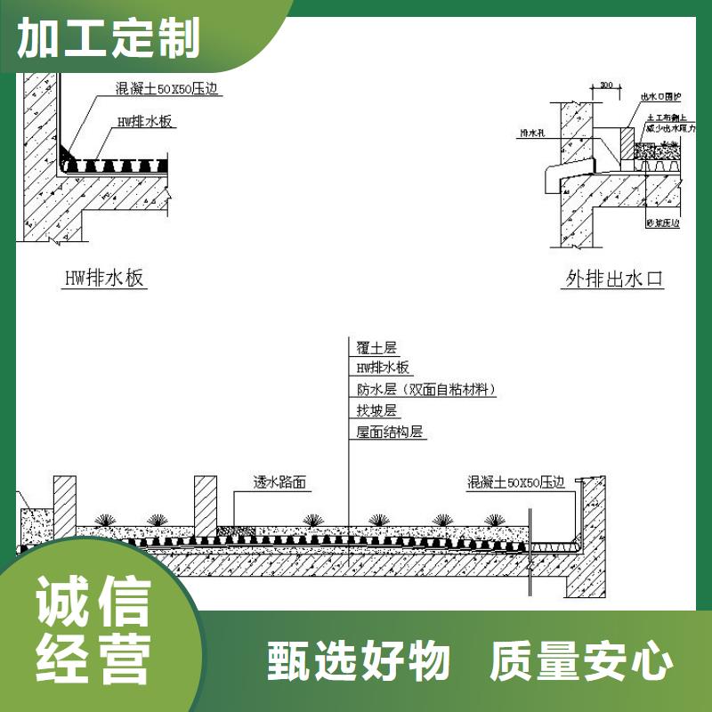 疏水板凹凸型塑料排水板