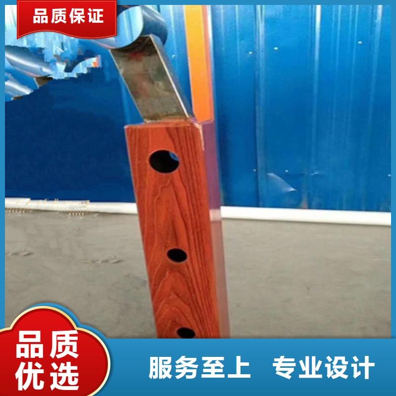 仿木护栏铸造石柱子栏杆新品