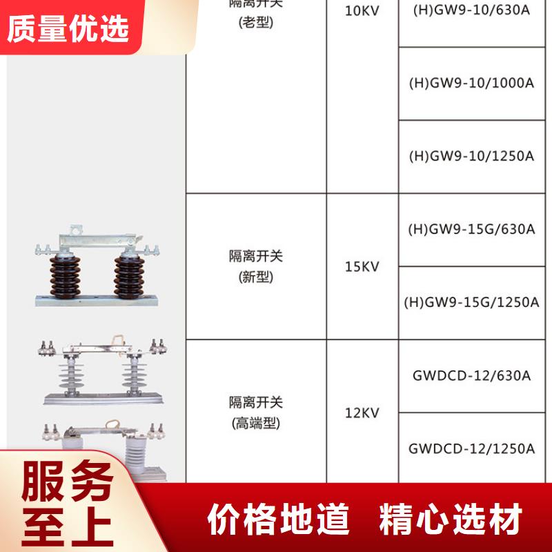 品牌【羿振电气】10KV单级隔离开关GW9-12W/630隔离刀闸生产厂家